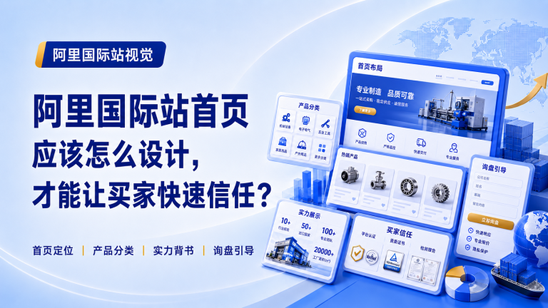 阿里国际站首页应该怎么设计，才能让买家快速信任？