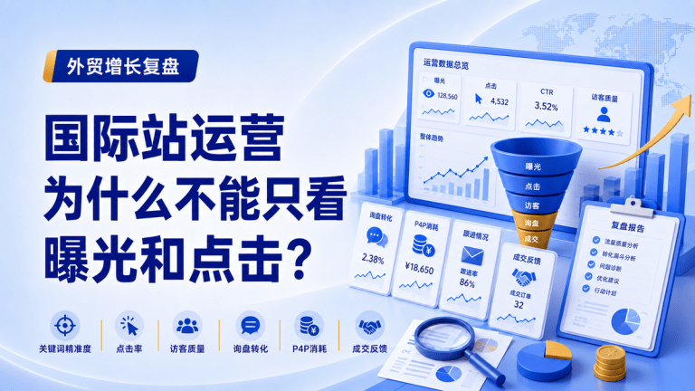 国际站运营为什么不能只看曝光和点击？