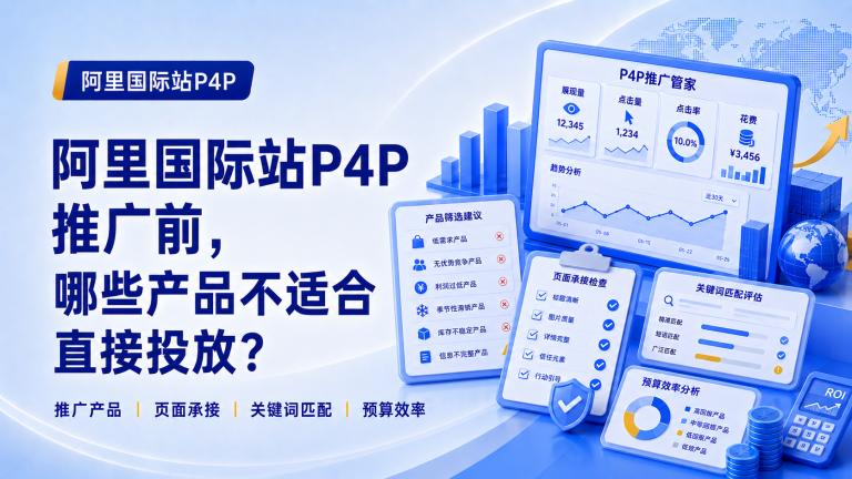 阿里国际站P4P推广前，哪些产品不适合直接投放？