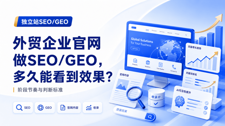 外贸企业官网做SEO/GEO，多久能看到效果？