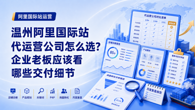 温州阿里国际站代运营公司怎么选？企业老板应该看哪些交付细节